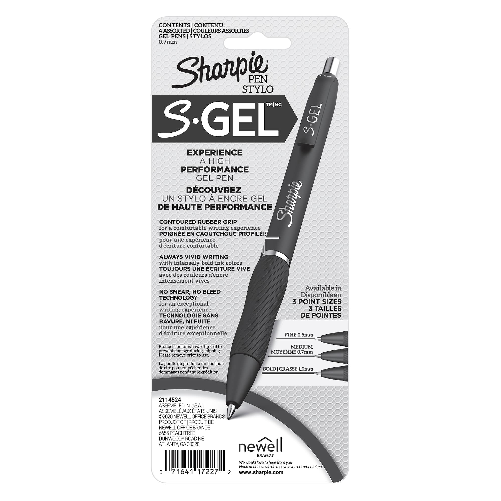 Sharpie® S-Gel™ 0.7mm Gel Pens